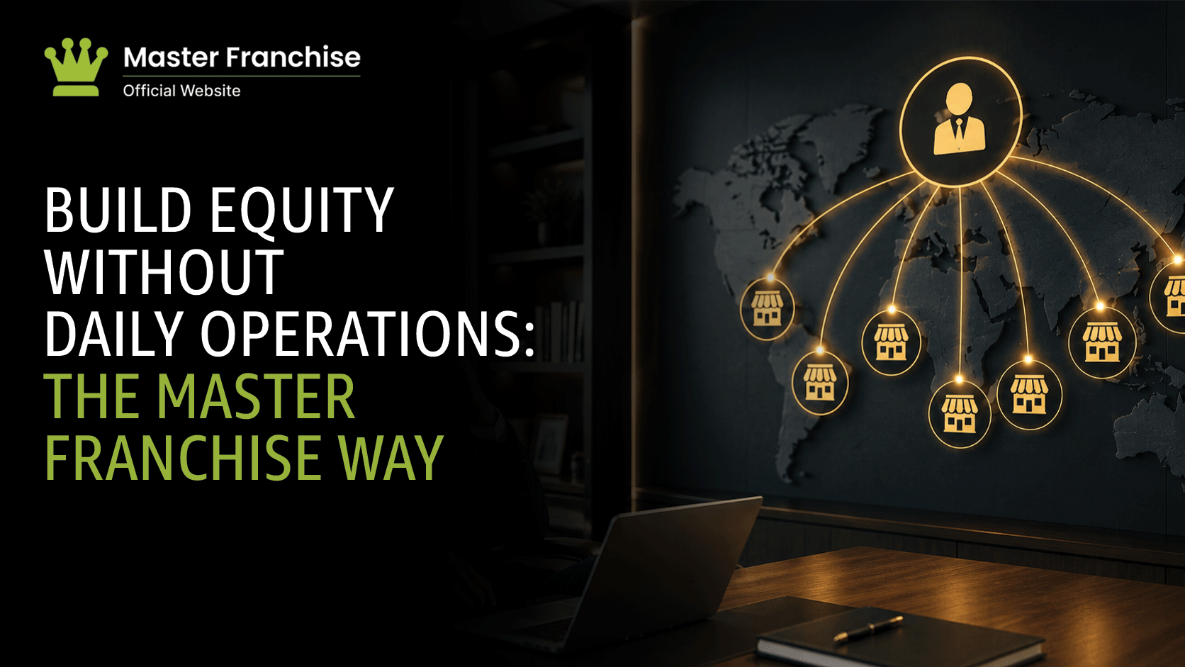 Build equity without daily operations master franchise.