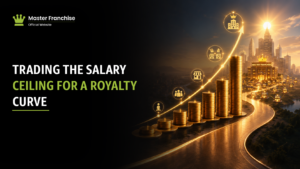 Corporate salary ceiling versus franchise royalty growth.