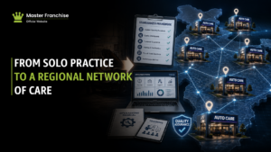 Therapy coaching solo practice versus franchise network.