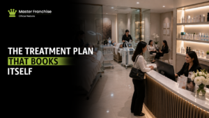Aesthetic services repeat treatment scheduling calendar.