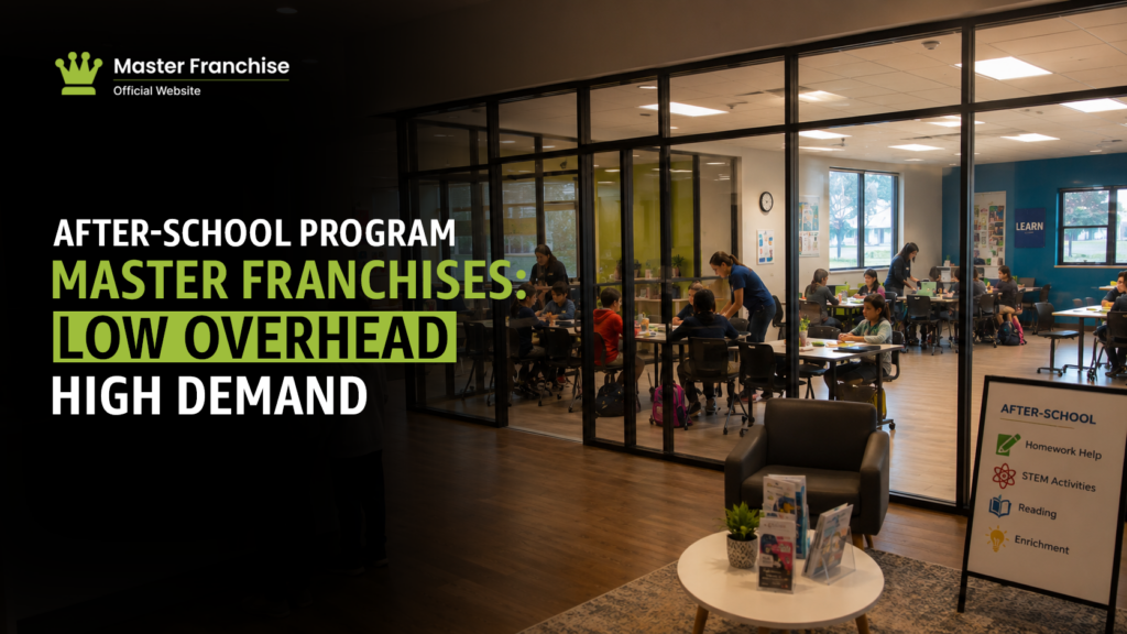 After school program master franchise low overhead.