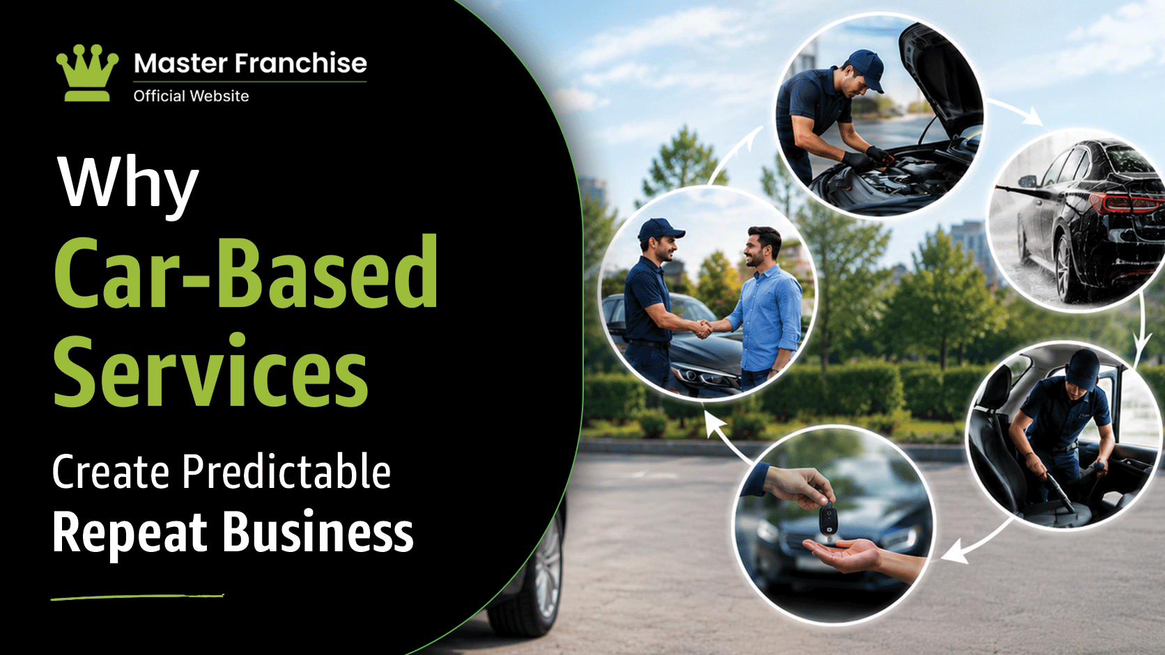Car based services predictable repeat business franchise.