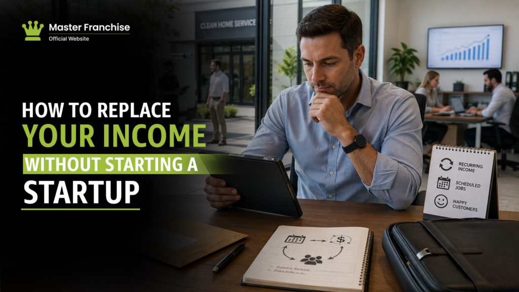 Replace your income without starting a startup franchise.