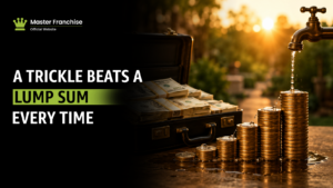 Royalty stream versus lump sum franchise revenue.