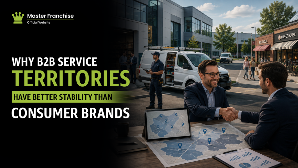 B2B service territory stability versus consumer brands.