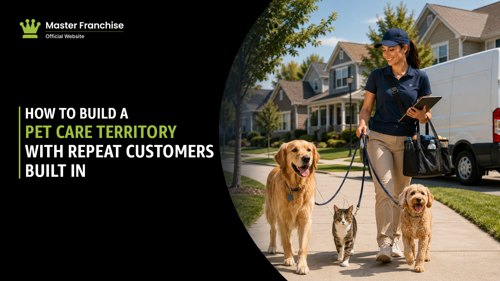 Pet care territory repeat customers built in franchise.
