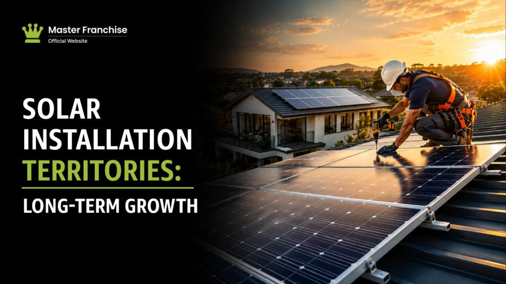 Solar installation franchise territory long term growth.