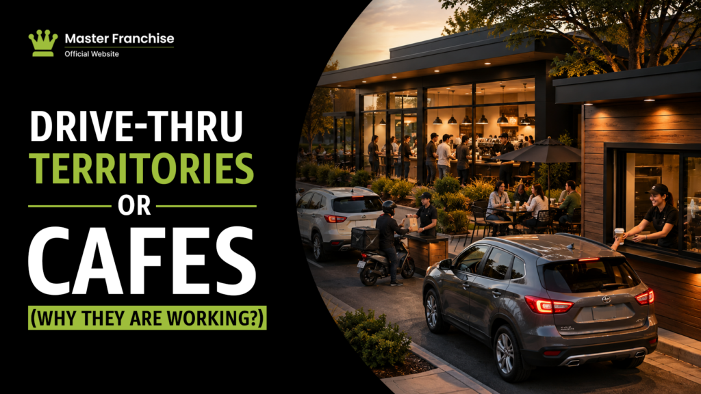 Drive thru coffee territory franchise growth model.