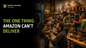 Experiential retail versus online shopping comparison.
