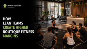 Boutique fitness lean team model higher margins.