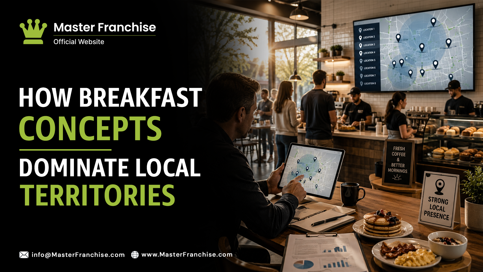 Breakfast franchise concept dominating local territory.