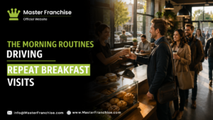 Breakfast franchise morning routine repeat traffic.