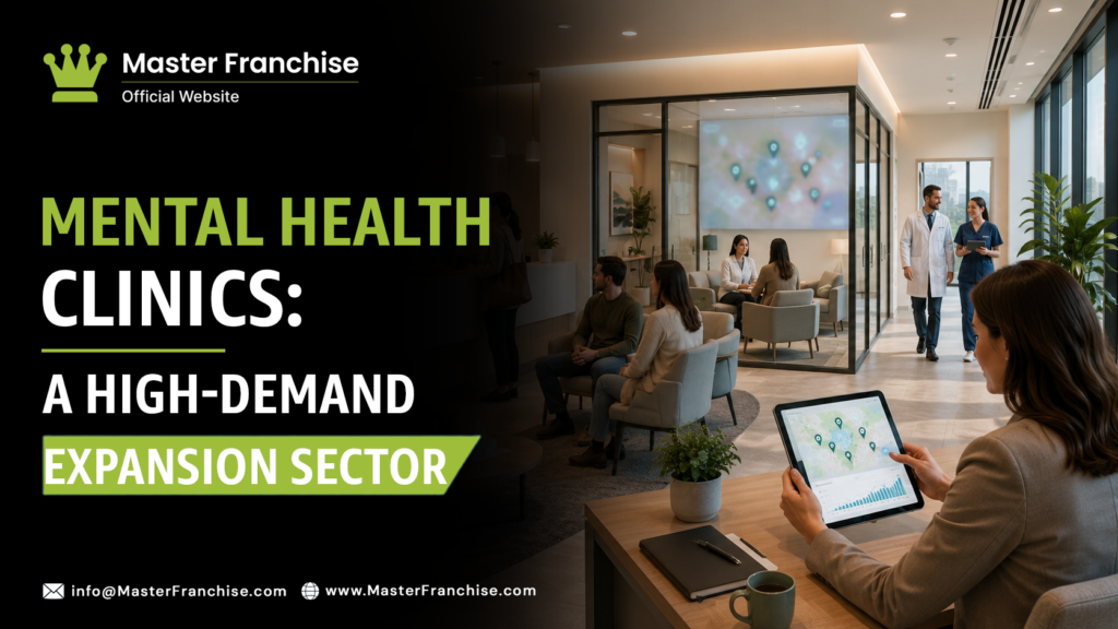 Mental health clinic franchise high demand expansion.