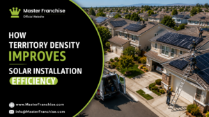 Solar franchise territory density improving installation efficiency.