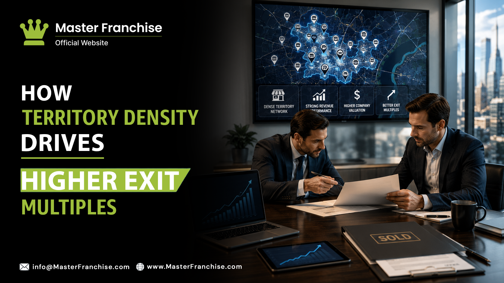 Territory density franchise exit multiple valuation.