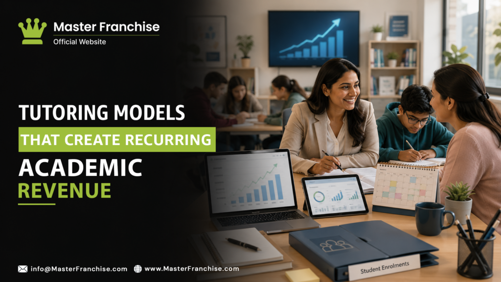 Tutoring franchise model recurring academic revenue.