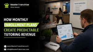 Tutoring monthly enrollment models predictable revenue.