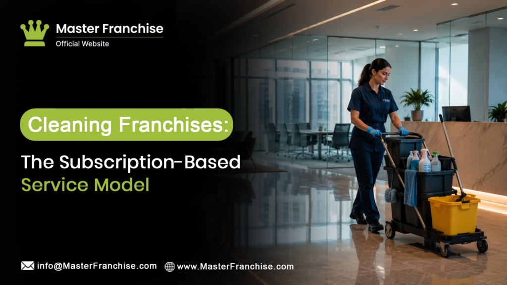 Cleaning franchise subscription based recurring service territory.