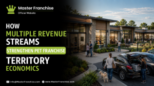 Pet franchise multiple revenue streams service retail memberships.