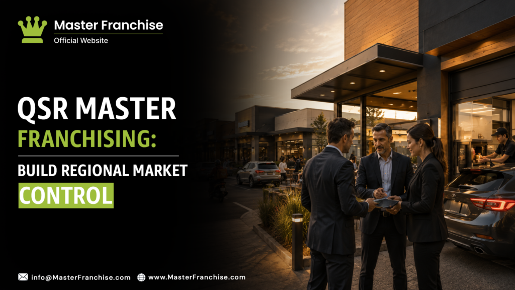 QSR master franchising regional market control territory.