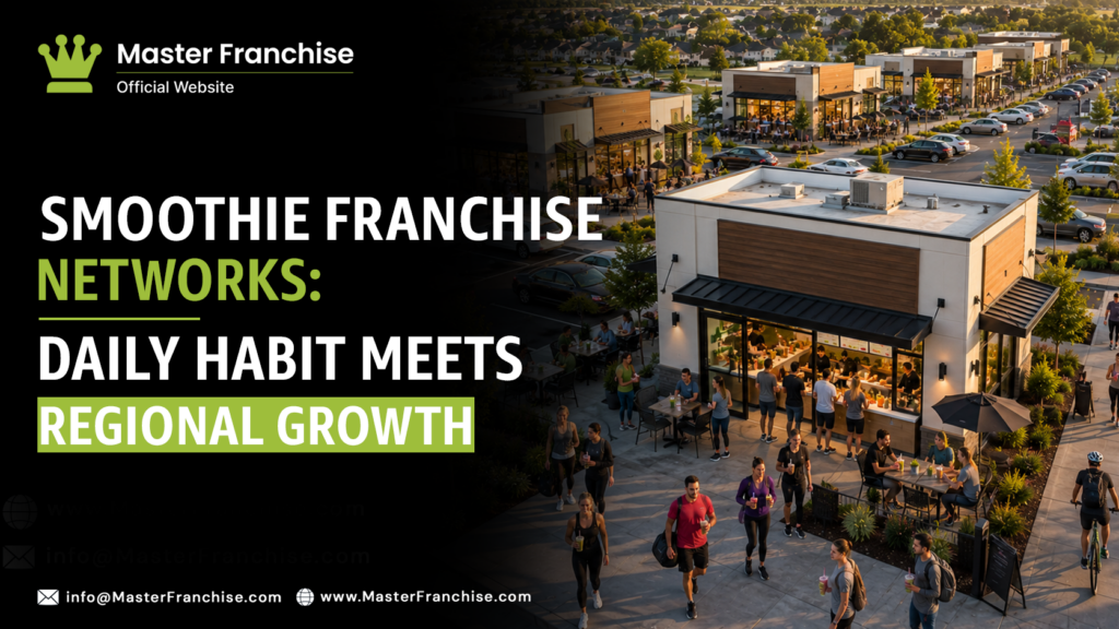 Smoothie franchise network daily habit regional growth.