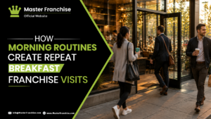 Breakfast franchise recurring morning routine visits diagram.