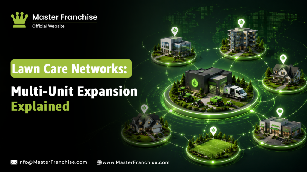 Lawn care franchise network multi-unit territory expansion.