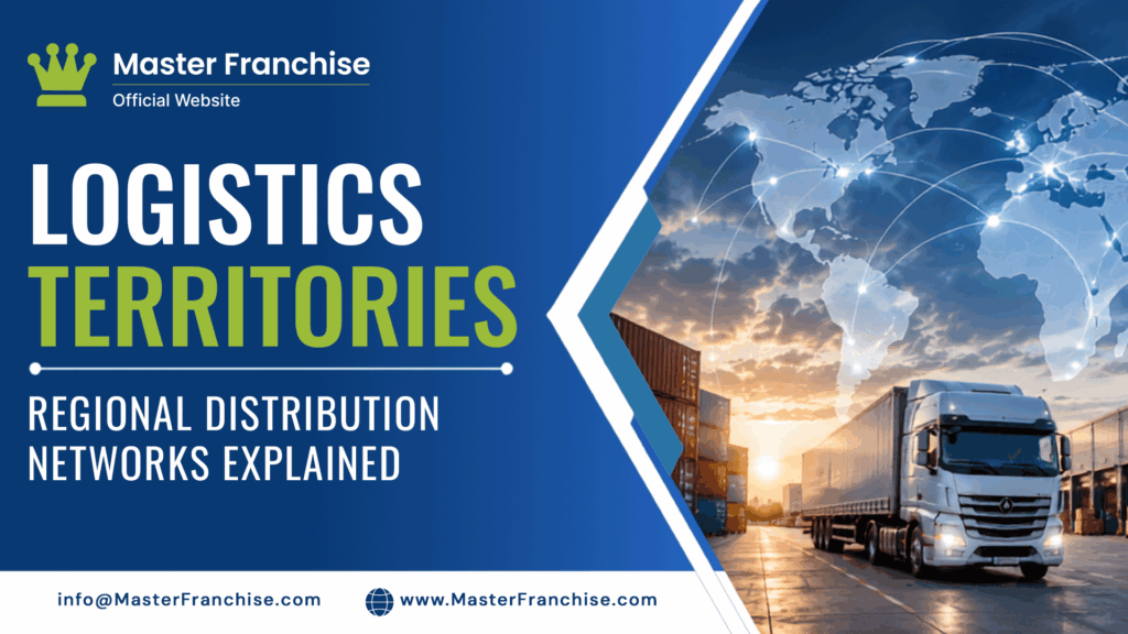 Logistics territories highlighting regional distribution networks, freight movement, and connected supply chain operations.