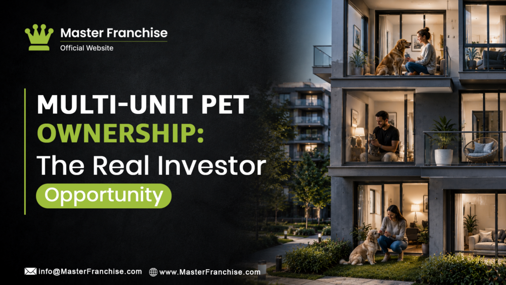 Multi-unit pet ownership franchise territory investor opportunity.