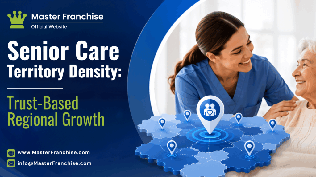 Senior care territory density showing regional expansion supported by trust based caregiving and local service coverage.