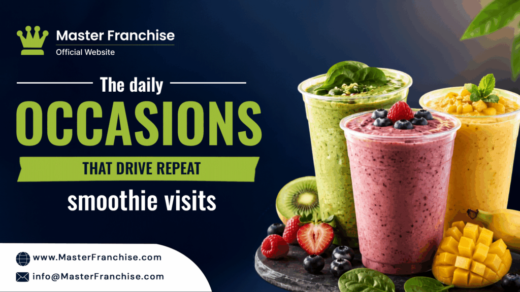 Smoothie franchise scaling from one store to a regional network.