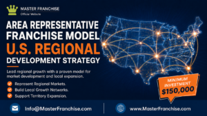 Master Franchise area representative model promoting U.S. regional franchise development, territory expansion, and local market growth.