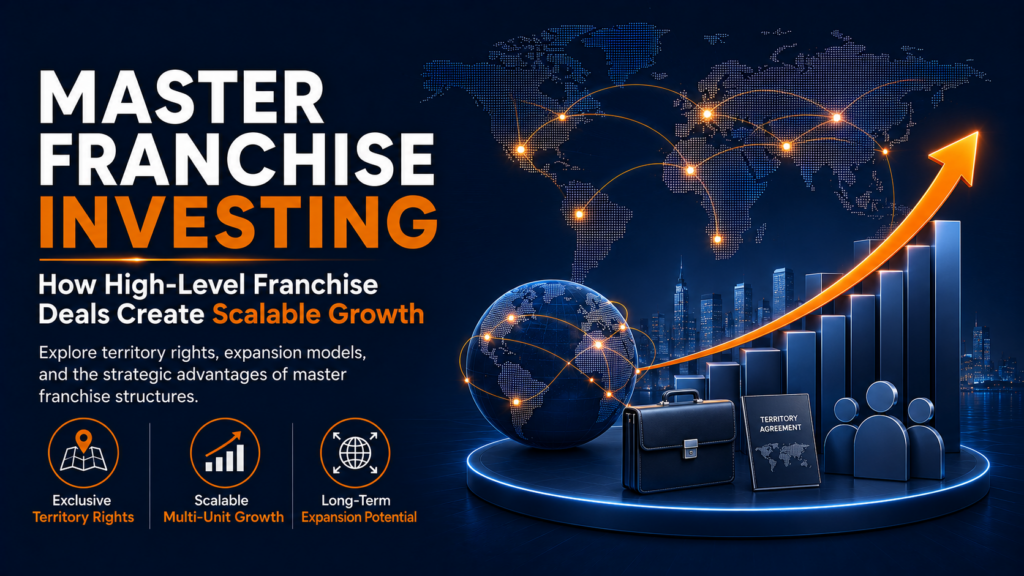 Master Franchise opportunities highlighting premium territory rights, multi-unit growth, and long-term franchise expansion.